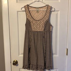Eyelash Couture, Boho, Long tank top, Size Large, Like New, Never worn.